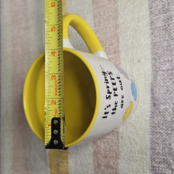 Yellow and White Spring Mug with Peeps Design - Picture 8 of 9